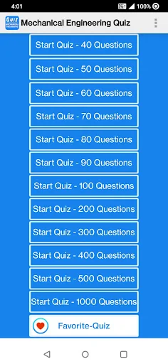 Mechanical Engineering Quiz