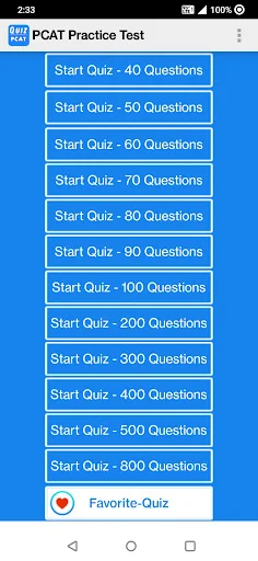 PCAT Practice Test Questions