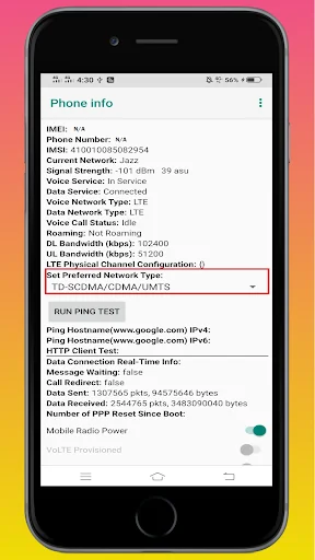 Only 4G Network Mode screenshot 2