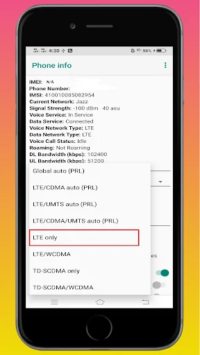 Only 4G Network Mode screenshot 3