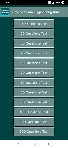 Environmental Engineering Quiz