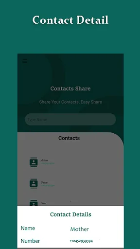 Share Contacts File App