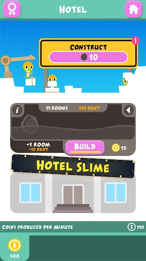Hotel Slime - Clicker Game screenshot 1