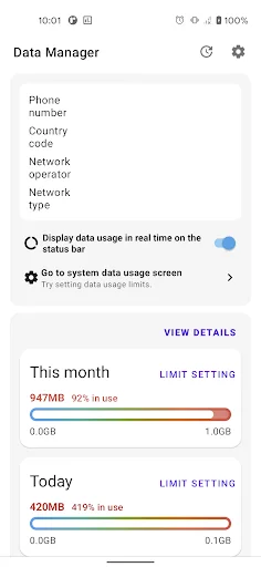 Monitoring data usage
