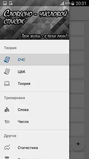 СЧС - развитие памяти