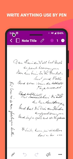 Super Handwriting Note screenshot 1