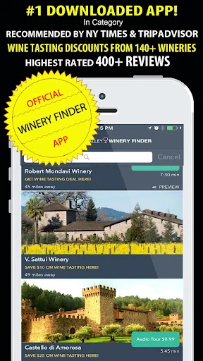 Napa Valley Winery Finder screenshot 2