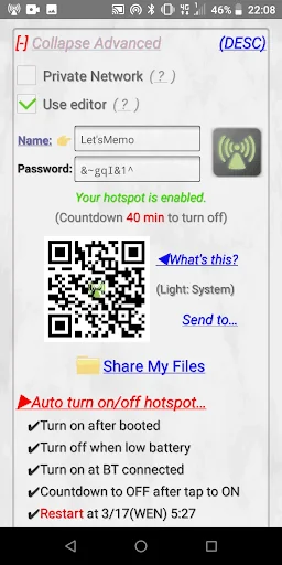 HotSpot Tethering & Share File