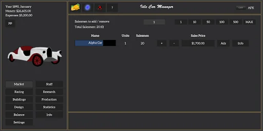 Idle Car Manager screenshot 1