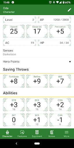 Character Sheet for any RPG