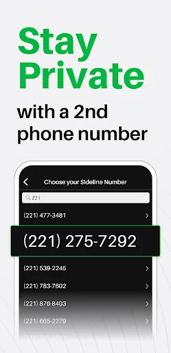 Sideline: 2nd Phone Line App screenshot 1