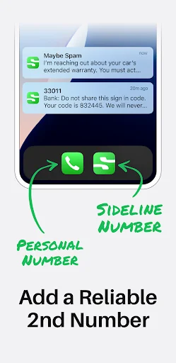 Sideline: 2nd Phone Line App screenshot 3