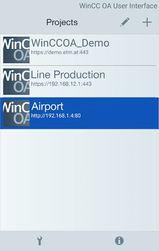 SIMATIC WinCC OA UI