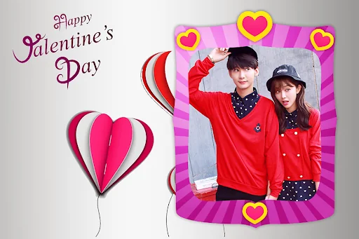 Valentine's day photo frame
