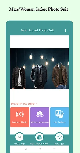Man Jacket Photo Suit screenshot 1