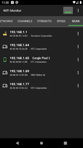 WiFi Monitor: network analyzer