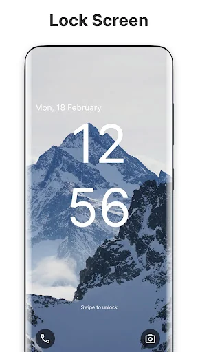 Android 13 Style Lock screen screenshot 1