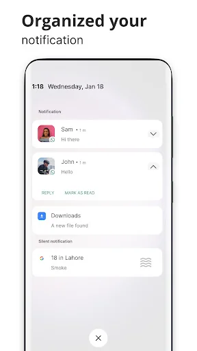 Android 13 Style Lock screen screenshot 3