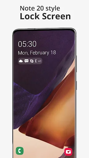 Lock Screen Note 20 Style