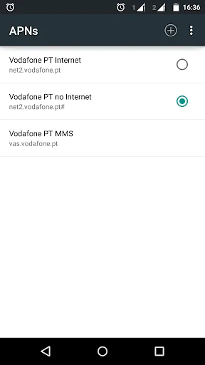 APN Chooser screenshot 2