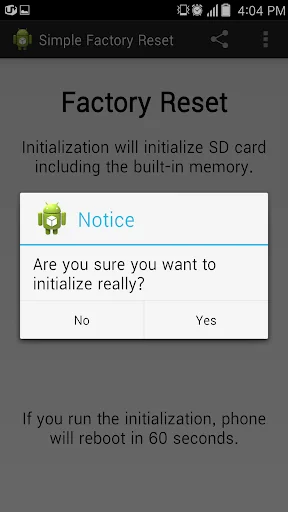 Simple Factory Phone Reset screenshot 2