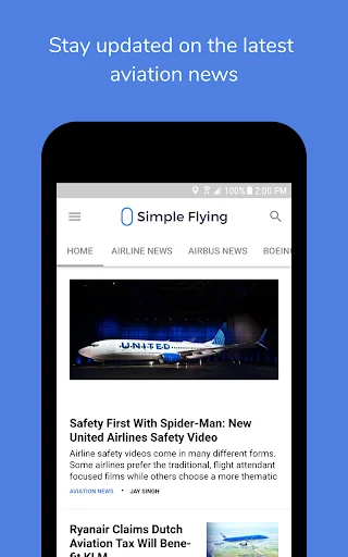 Simple Flying - Aviation News screenshot 1
