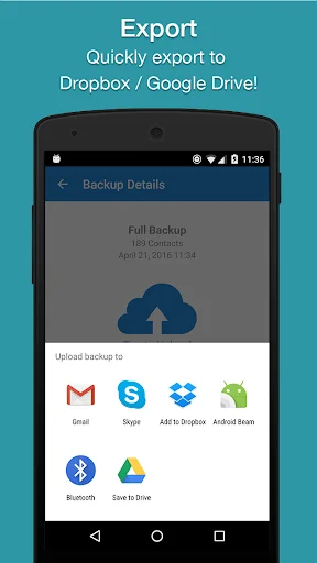 Easy Contacts Backup & Restore screenshot 3