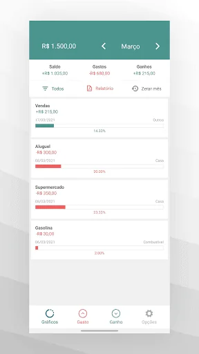 Simples Controle Financeiro screenshot 1