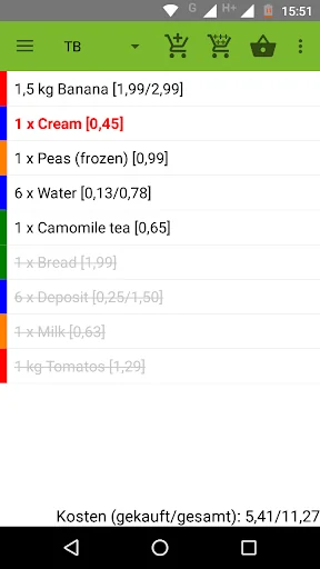 SimpleShoppingList
