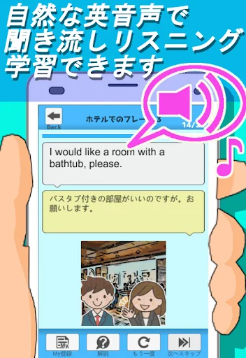 聞き流しリスニングENGLISH 海外旅行英会話編 (解説・