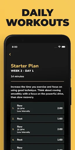 Start Rowing - Rowing Workouts screenshot 2