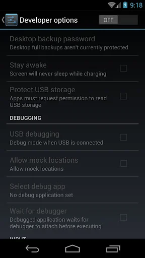 Developer Options Shortcut screenshot 2