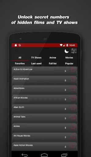 Secret Movie Categories - 2700