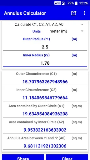 Annulus Calculator