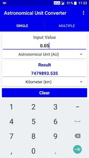 Astronomical Unit Converter