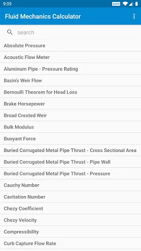 Fluid Mechanics Calculator