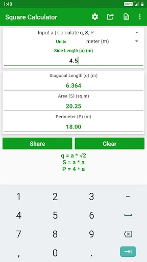 Square Calculator