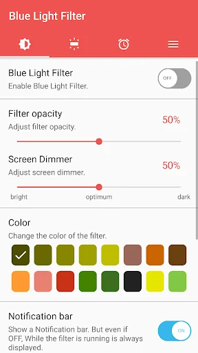 sFilter - Blue Light Filter screenshot 1