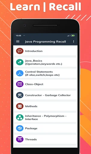 Programming Recall for Java