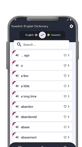 Swedish - English dictionary