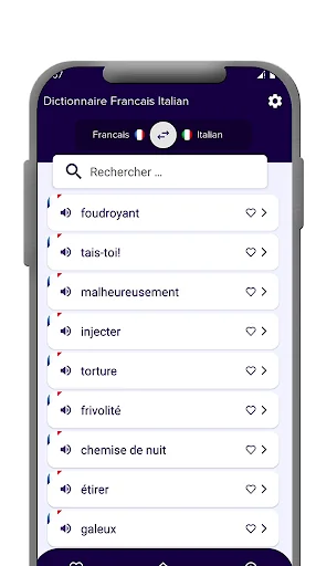 Dictionnaire Francais Italian