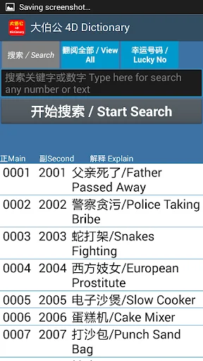 4D Dictionary 大伯公万字 eng/中文 MKT