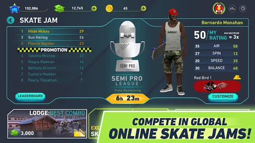 Skate Jam - Pro Skateboarding screenshot 1