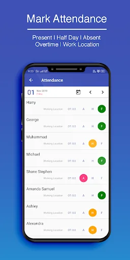 Wage Plus Payroll : Attendance screenshot 1