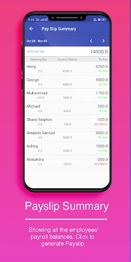 Wage Plus Payroll : Attendance screenshot 3