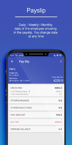 Wage Plus Payroll : Attendance screenshot 4