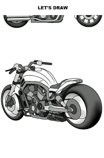 Draw Motorcycles: Cruiser
