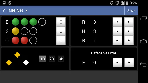 Kennedy Score - Baseball Score screenshot 3