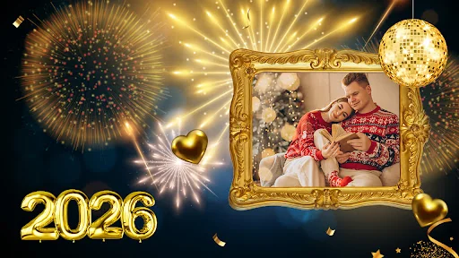 New Year Photo Frame & Quotes