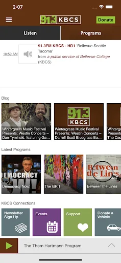 KBCS Public Radio App screenshot 2